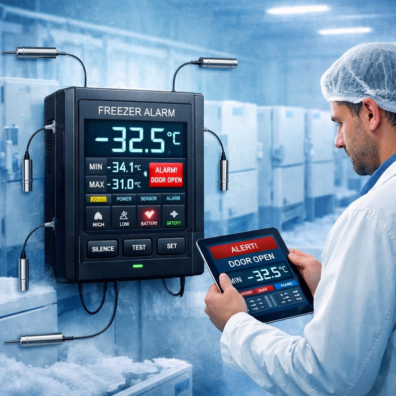 Freezer Monitoring Module Deep Freezer Alarm Systems: The Ultimate Guide to Protecting Your ...