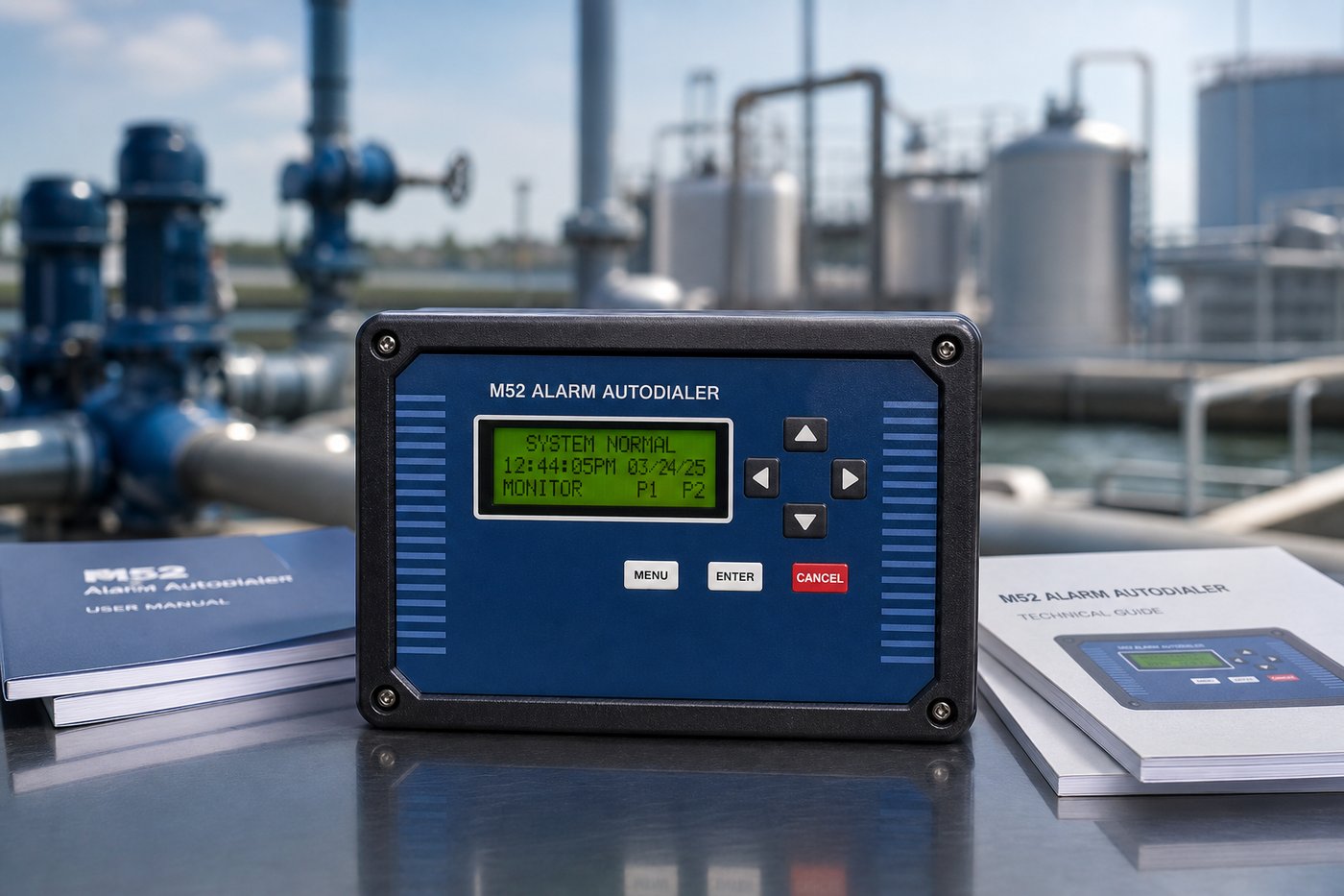 RACO M52 alarm autodialer at a water treatment facility