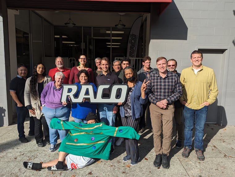 The RACO team outside the Berkeley office