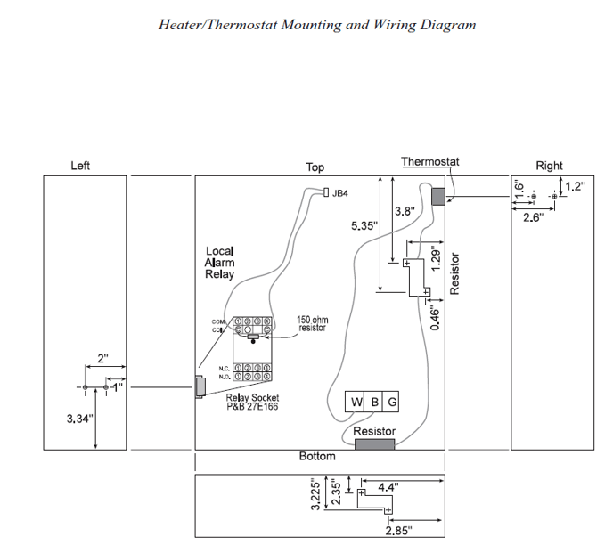 heater and thermostat diagram
