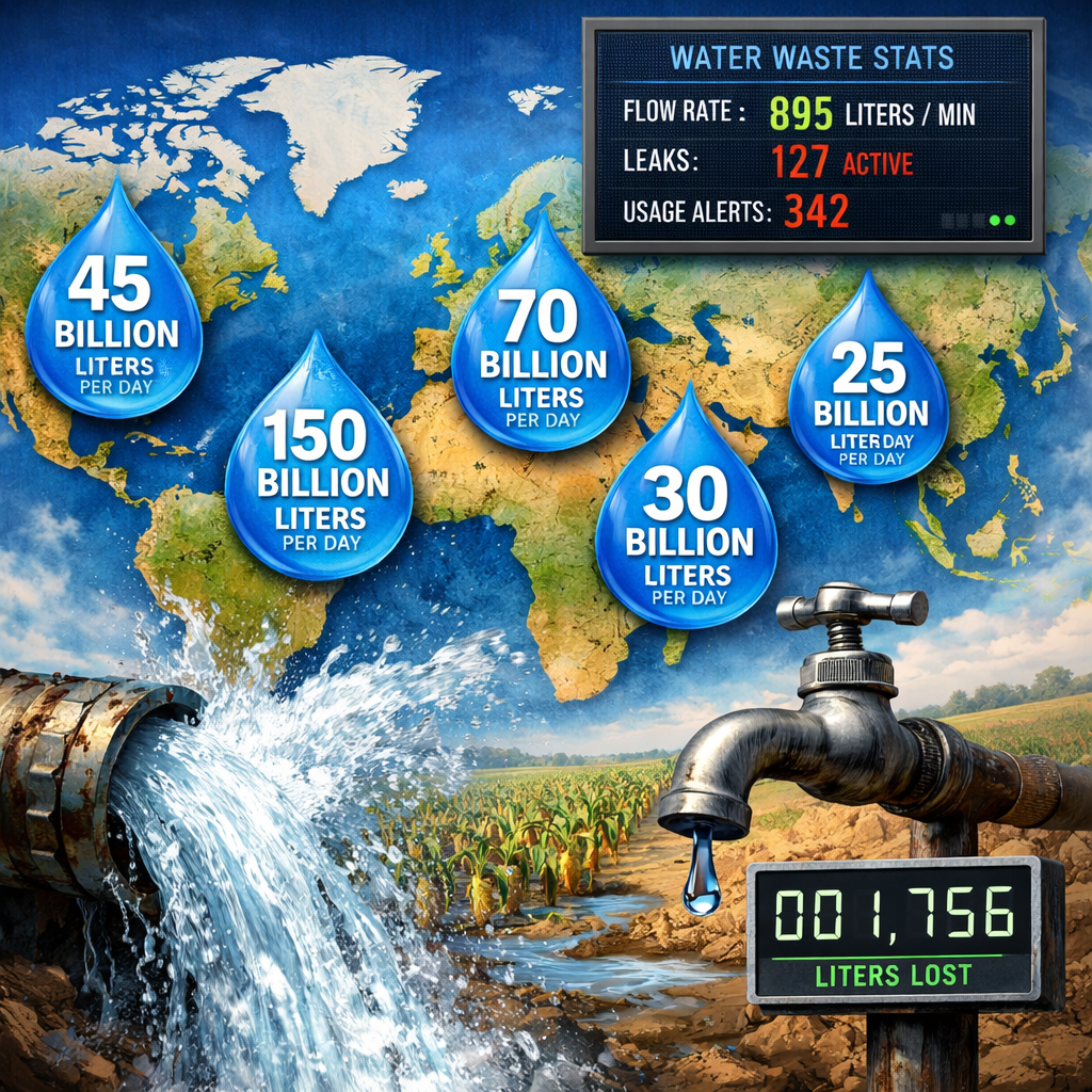How Much Water is Wasted Every Day? A Comprehensive Analysis of Global ...